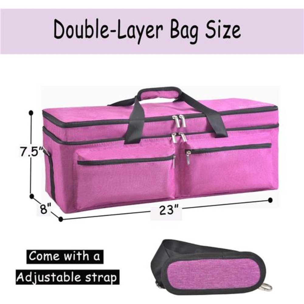 Double-Layer Bag Carrying Bag Compatible with Cricut Explore Air and Maker - Picture 2 of 10